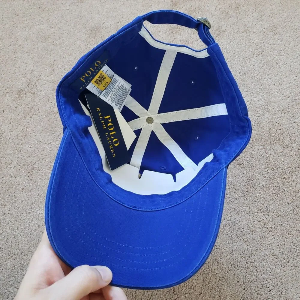 NWT Polo Ralph Lauren France 2026 Soccer Adult Blue Strapback Hat Cap Football